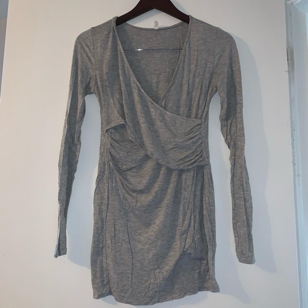 Grey nursing long sleeved T-shirt